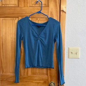 Wild Fable Ruffle Sleeve Top